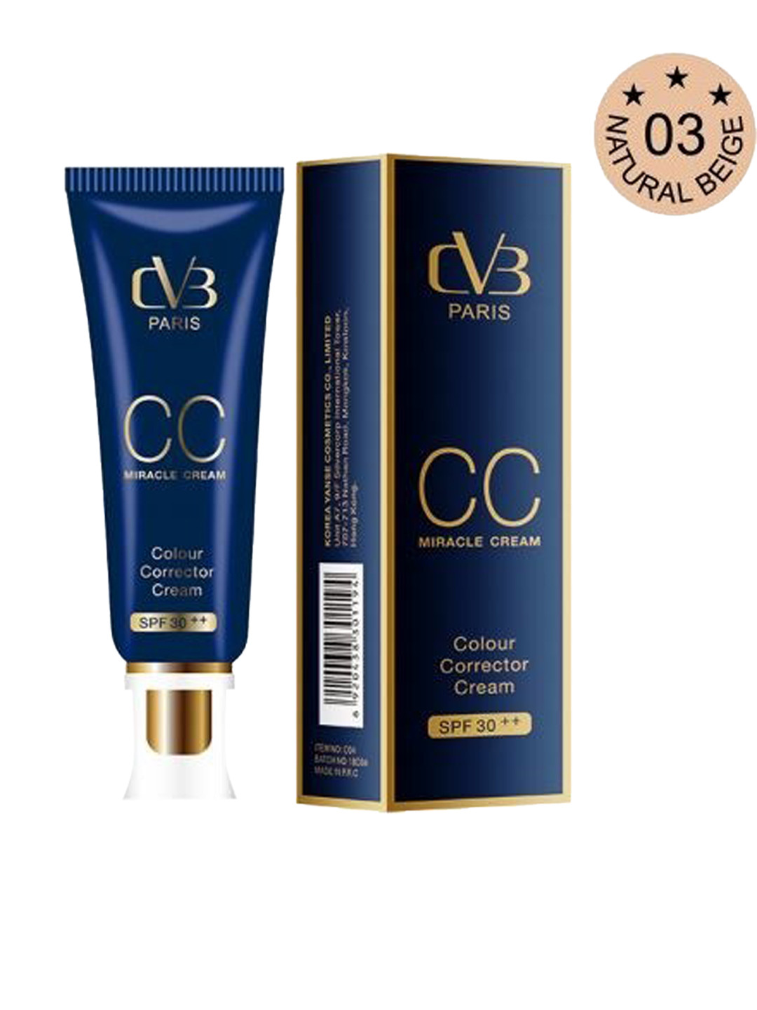 CVB CC Miracle Color Corrector SPF30+ Cream 50 g - Natural Beige 3