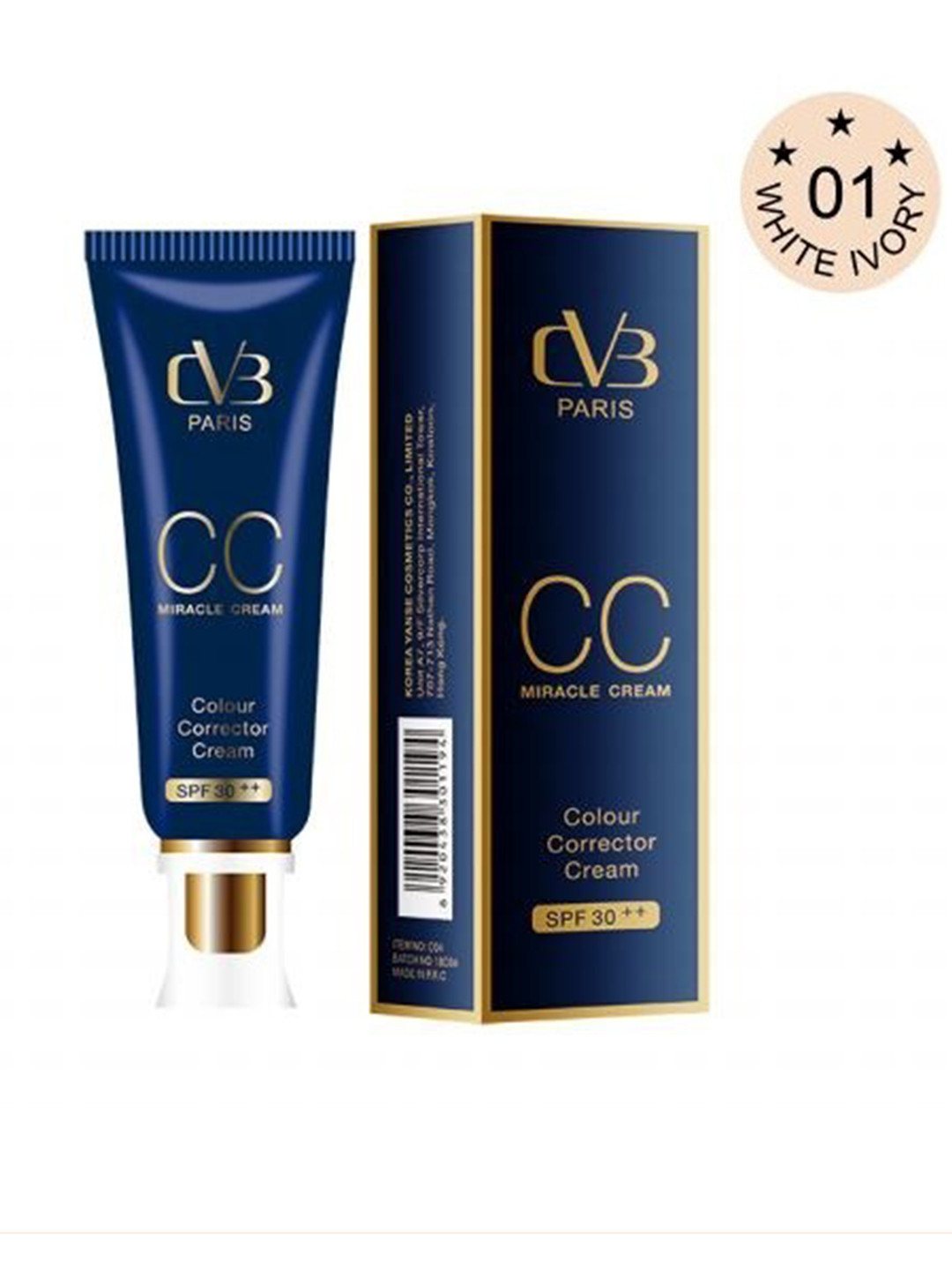 CVB CC Miracle Color Corrector SPF30+ Cream 50 g - White Ivory 1