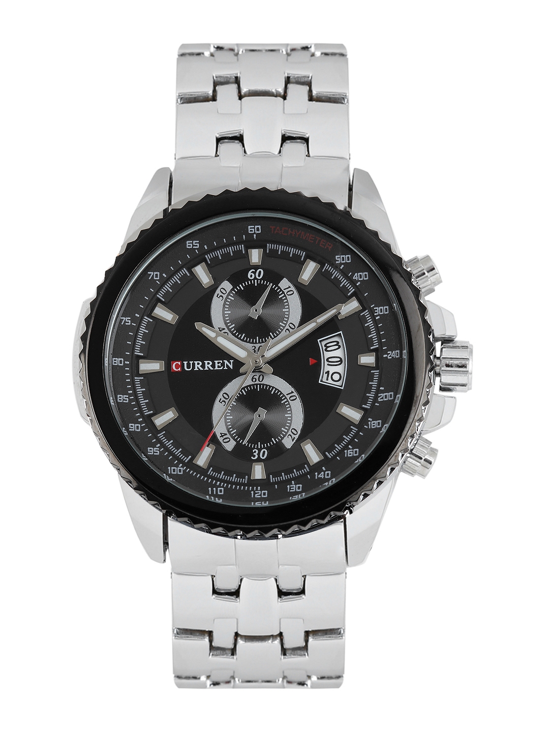 Curren Men Black Grey Analogue Watch CUR021