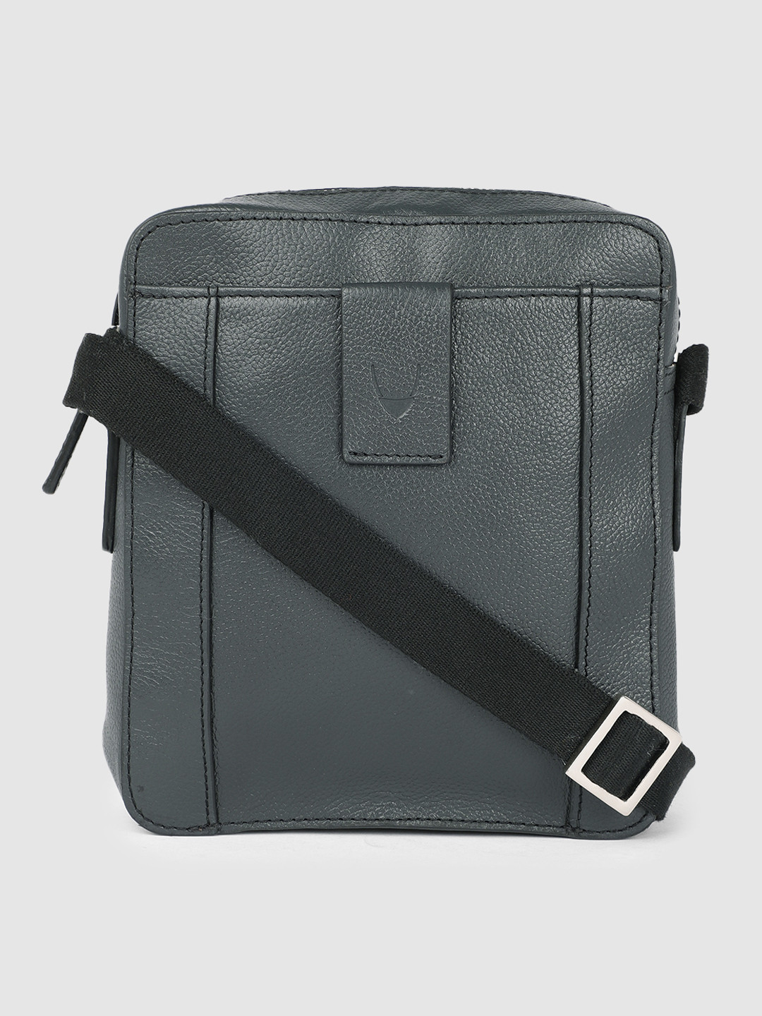 Hidesign Men Blue Leather Messenger Bag