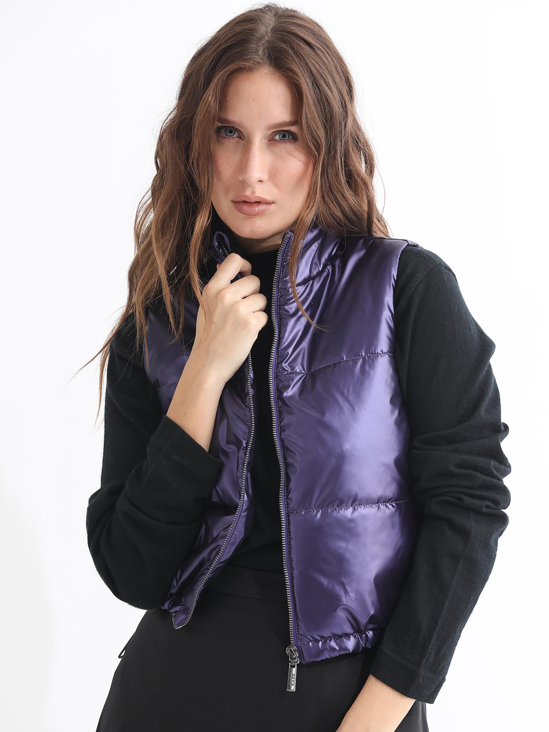 RAREISM Women Purple Bomber Jacket