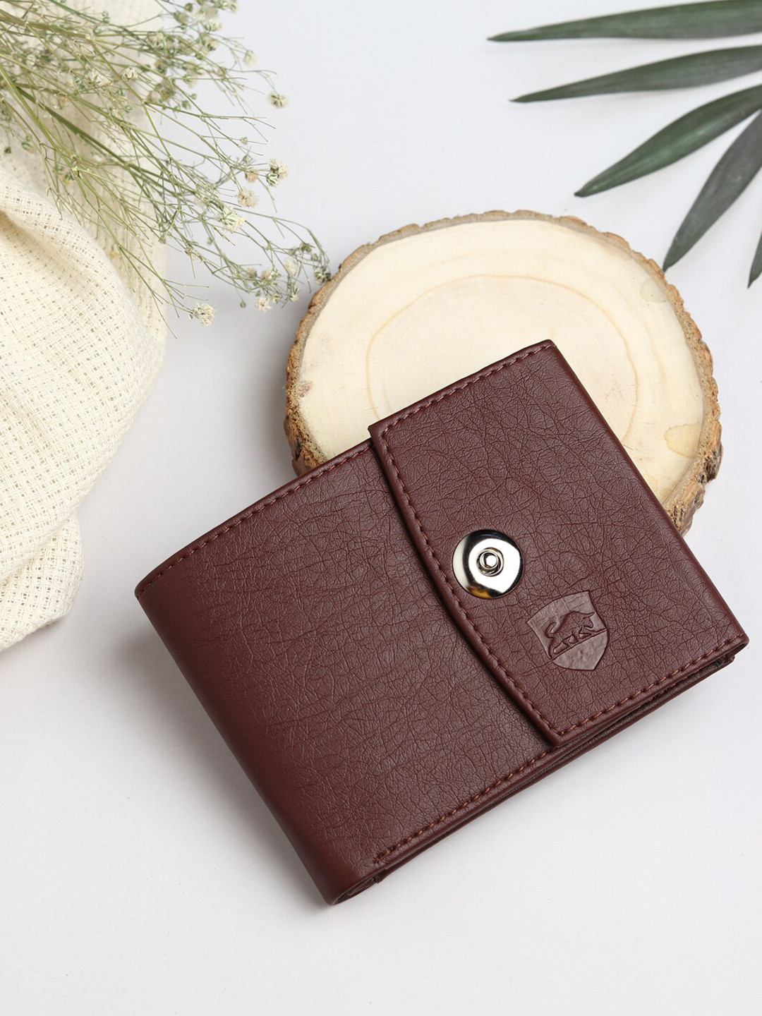 SAMTROH Men Textured Two Fold Wallet