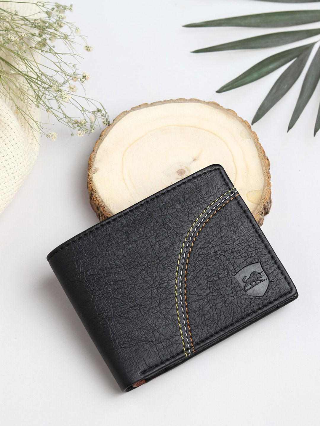 SAMTROH Men PU Two Fold Wallet