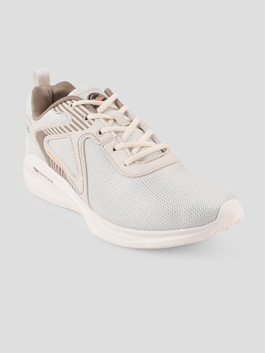 Campus Men CAMP THIAGO Off White Mesh Running Shoes