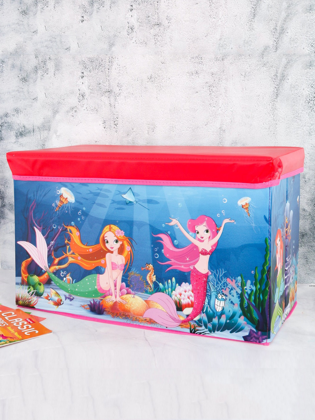 Yellow Bee Kids Blue & Red Printed Multi-Utility Organisers