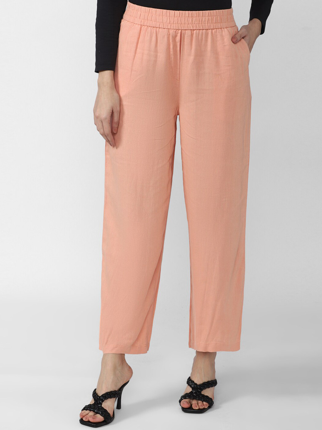 Van Heusen Woman Women Peach-Coloured Trousers
