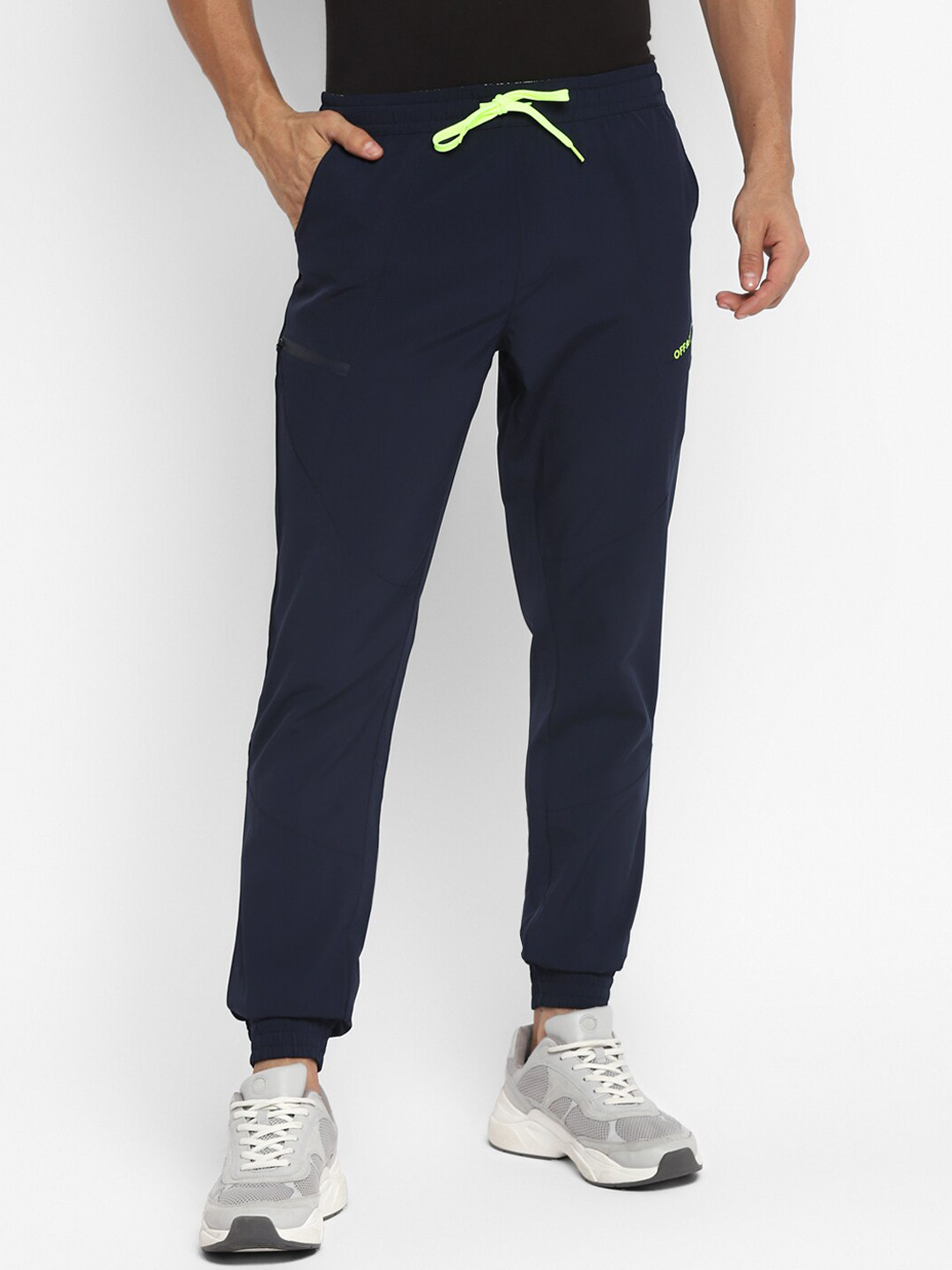 OFF LIMITS Men Navy Blue Solid Jogger