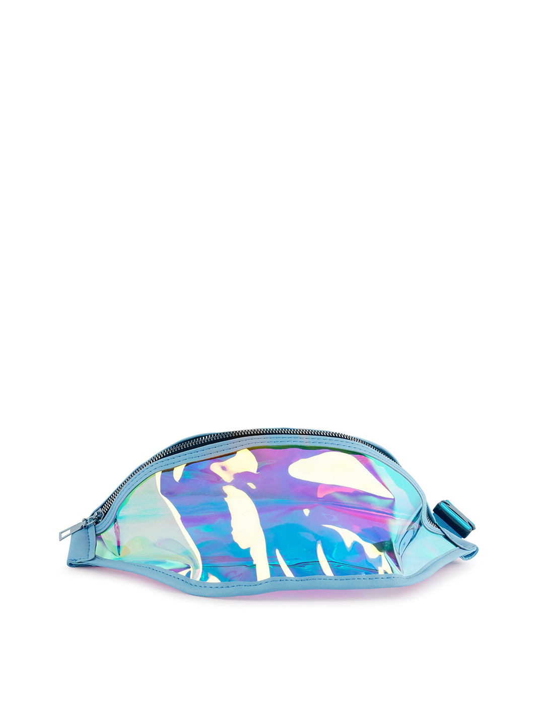 London Rag Women Blue Hologram Patterned Waist Pouch