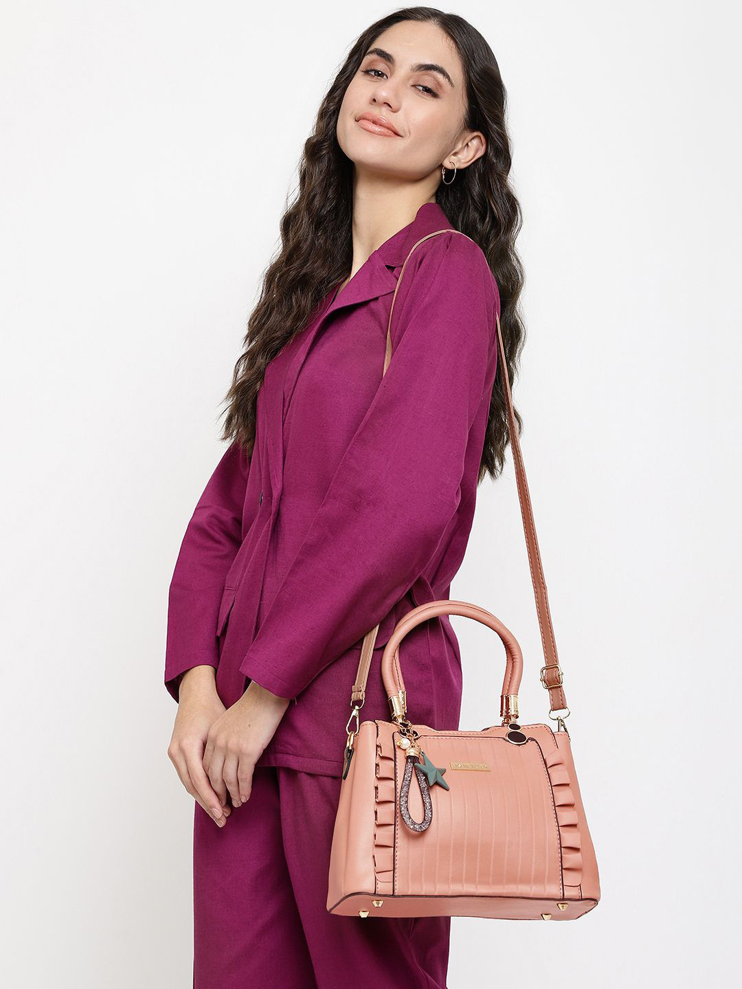 VISMIINTREND Women Pink Handheld Bag