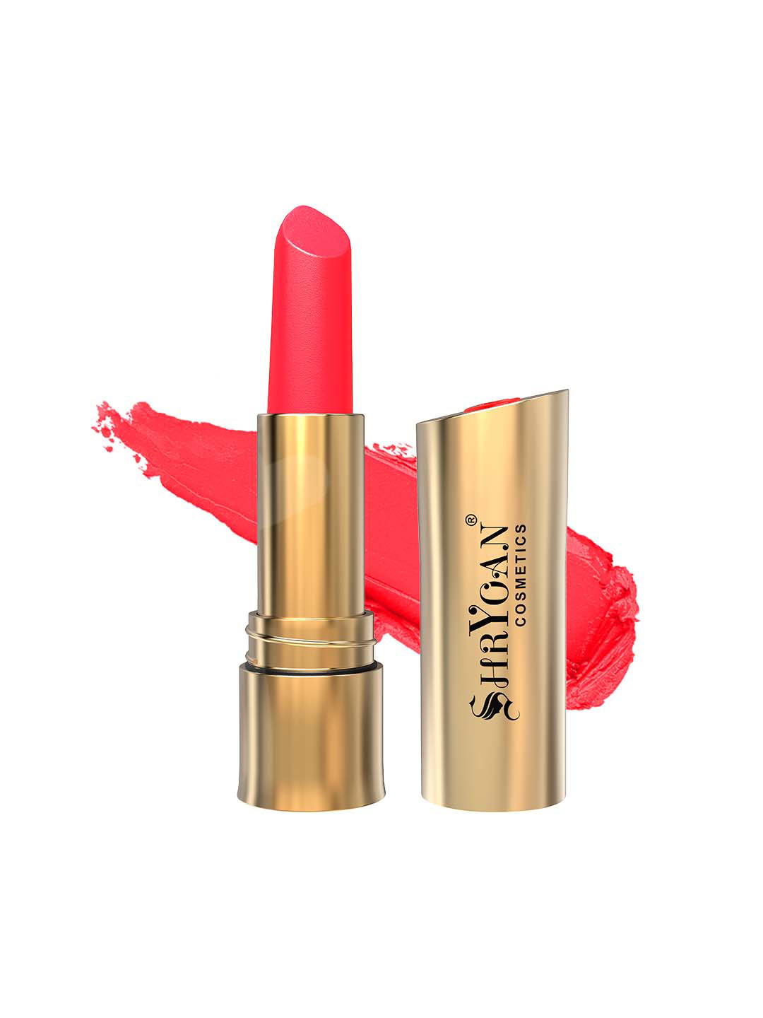 SHRYOAN Non-Transfer Long-Lasting Matte Lipstick with Vitamin E 3.8 g- Raspberry