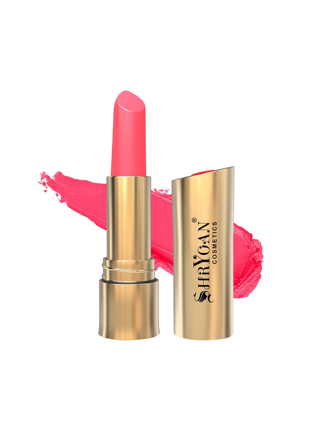 SHRYOAN Matte Longlasting Non Transfer Lipstick - Neon Red - 3.8 gm