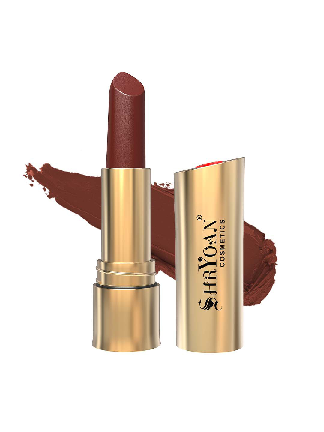 SHRYOAN Matte Longlasting Non Transfer Lipstick - Brown Mocha - 3.8 gm