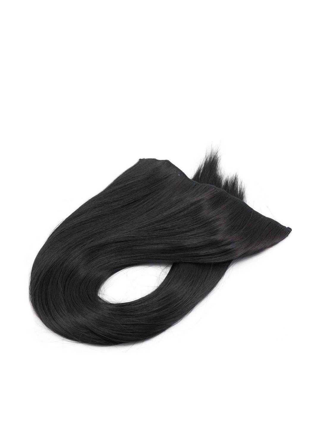 CHANDERKASH 5 Clips Based 24 Inch Straight/Wavy Full Head Hair Extension - Black