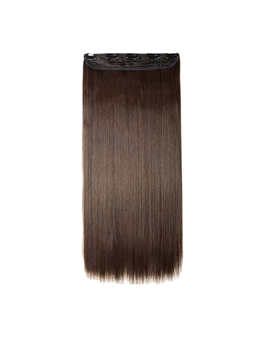 CHANDERKASH 5 Clips Based 24 Inch Straight Full Head Hair Extension - Coffee Brown