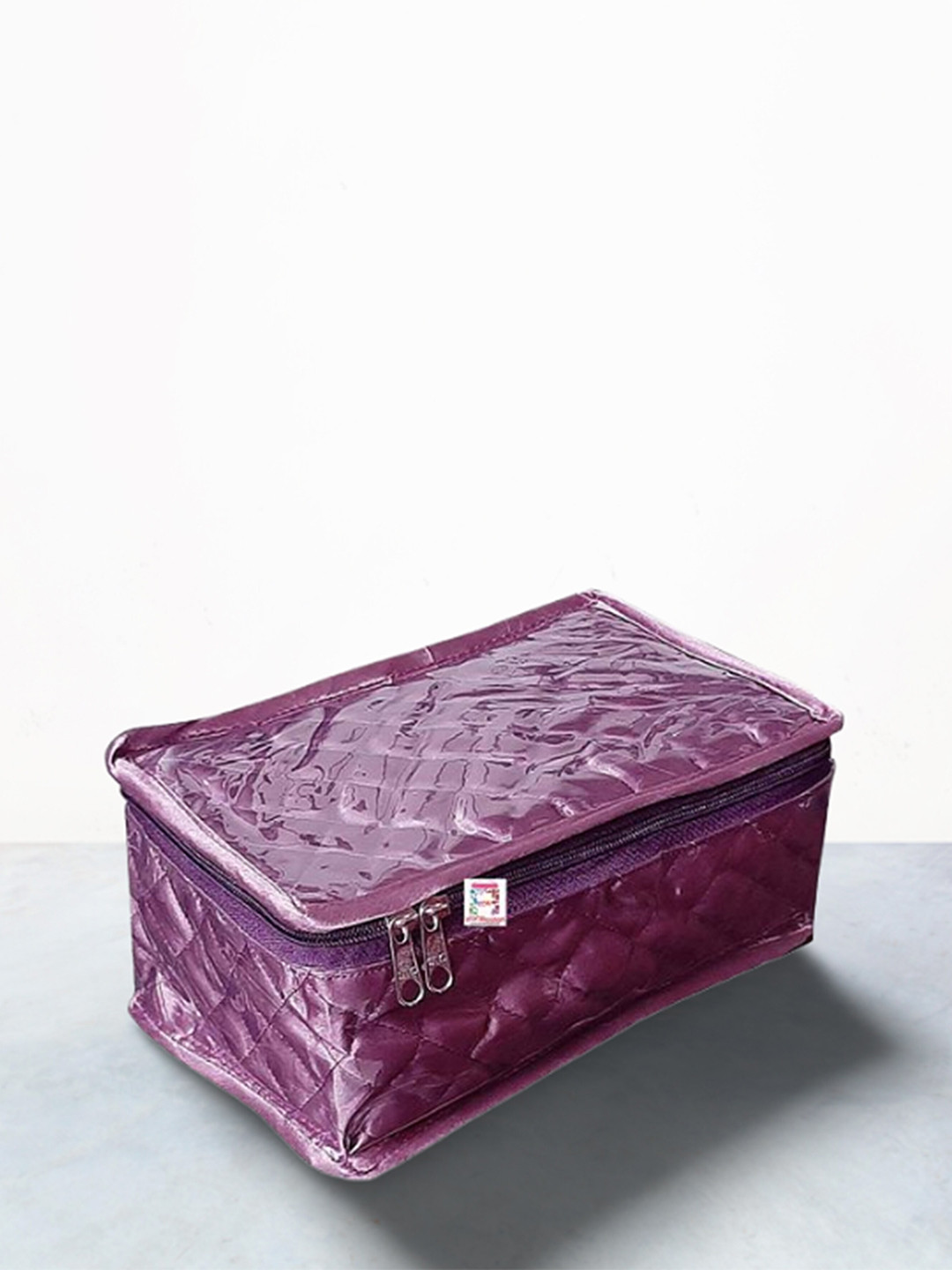 atorakushon Purple Wardrobe Organisers With Cosmetic & Jwellery Pouch