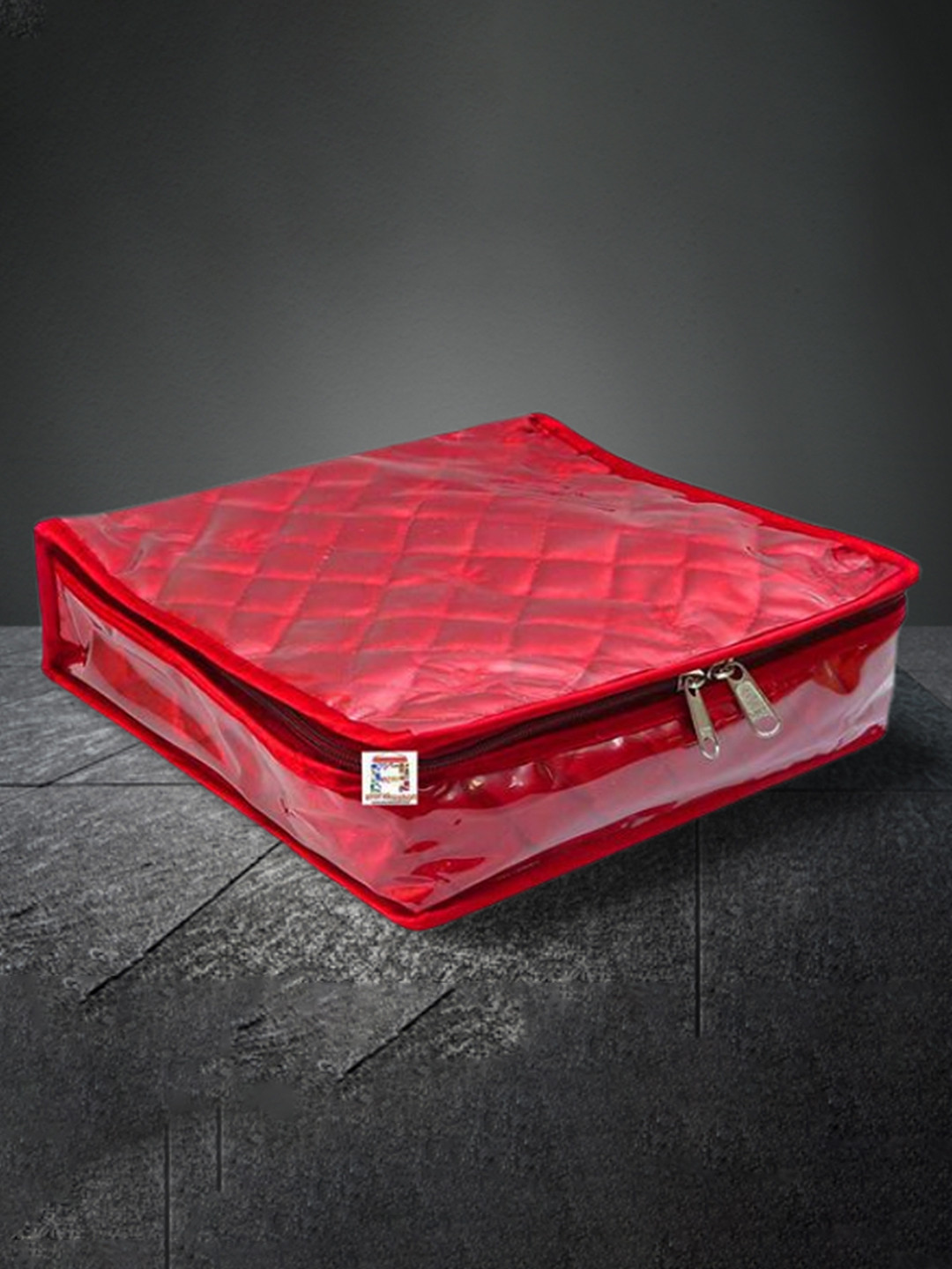 atorakushon Set Of 2 Maroon Jewellery Organizer Pouches With Zipper Lock System