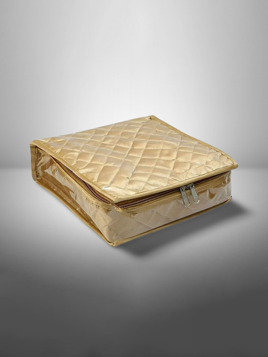 atorakushon Gold-Coloured Solid Jewellery Organizer Necklace Kit Pouch