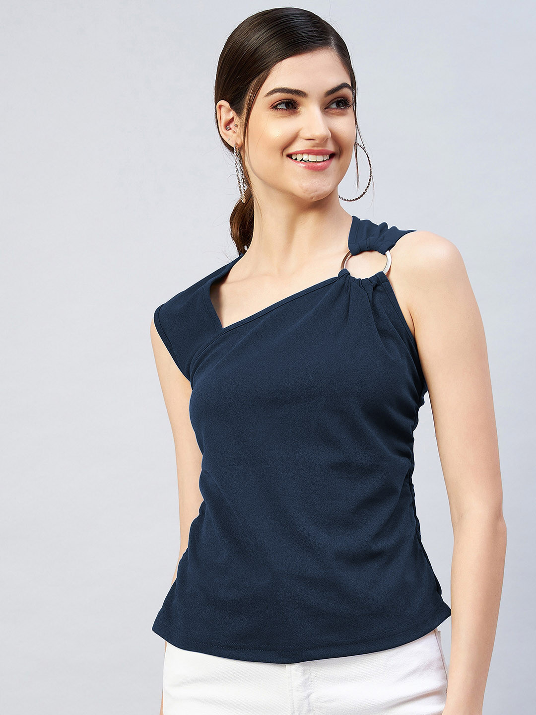 RARE Women Navy Blue Top
