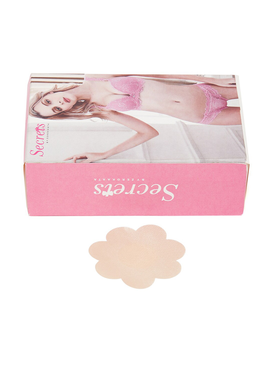 SECRETS BY ZEROKAATA Set Of 30 Flower Shaped Satin Nipple Pasties