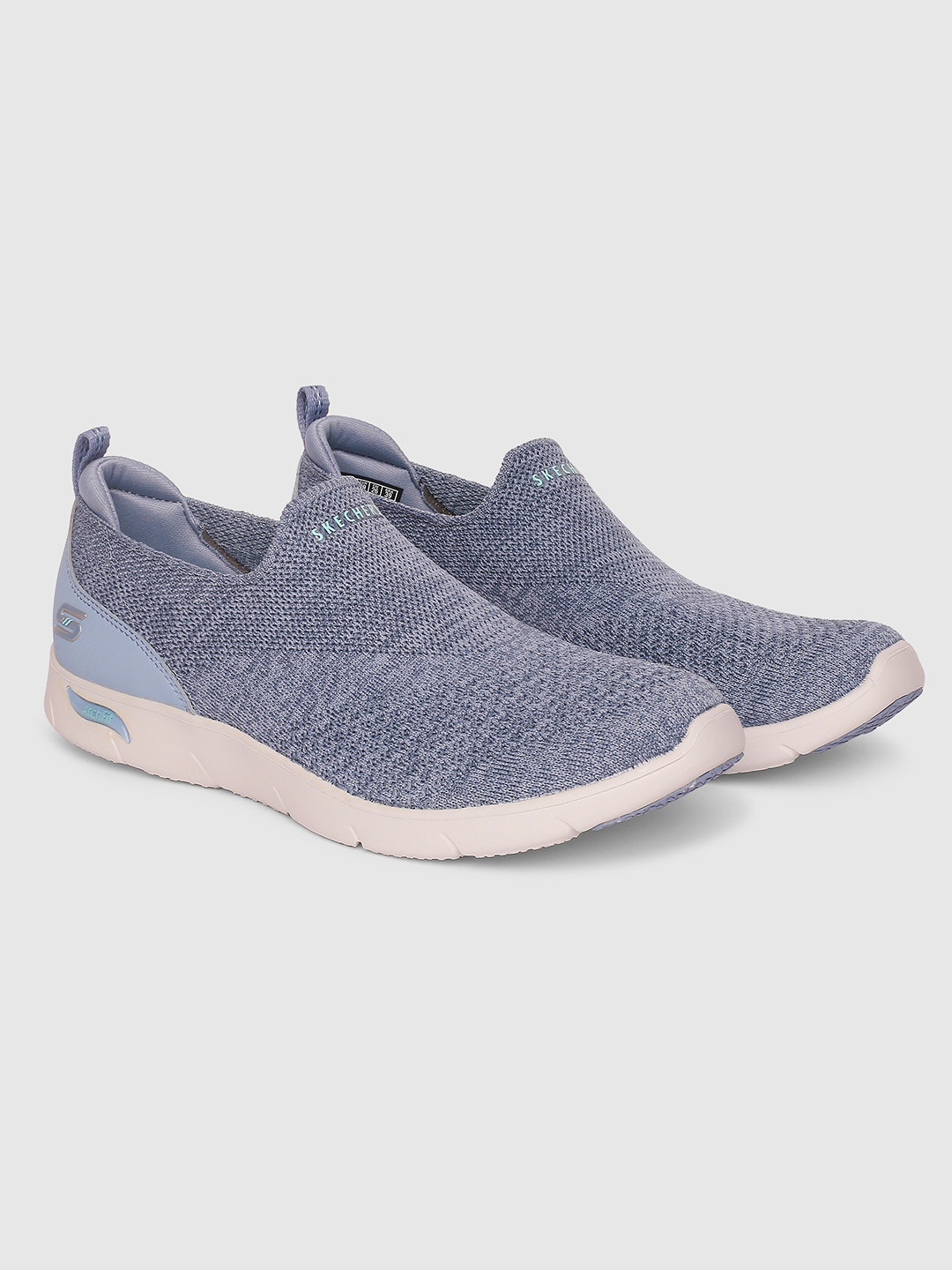 Skechers Women Arch Fit Refine Blue Slip-On Sneakers