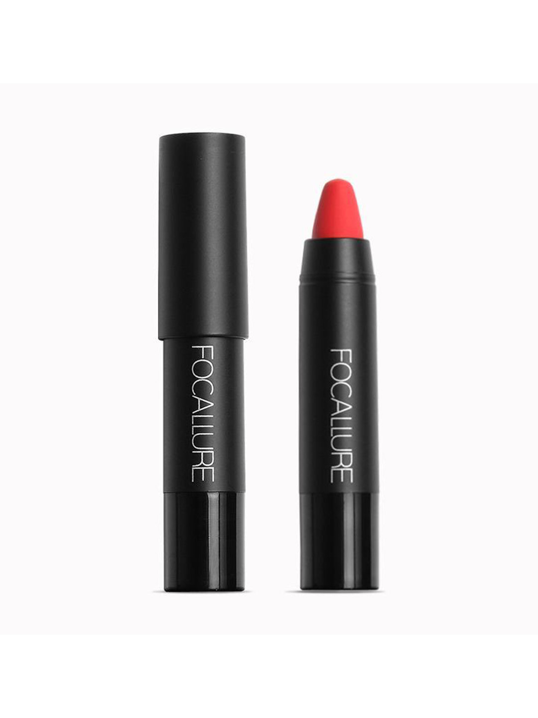 FOCALLURE Matte Lips Crayon Enriched with Vitamin E 6 g - Smoky Carmine 5