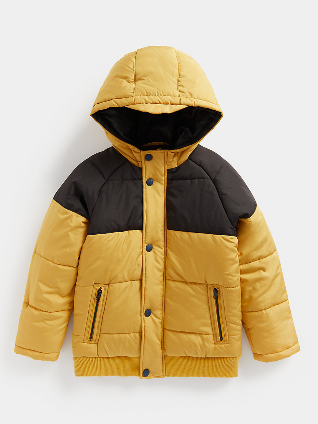 mothercare Boys Hooded Colourblocked Bomber Jacket