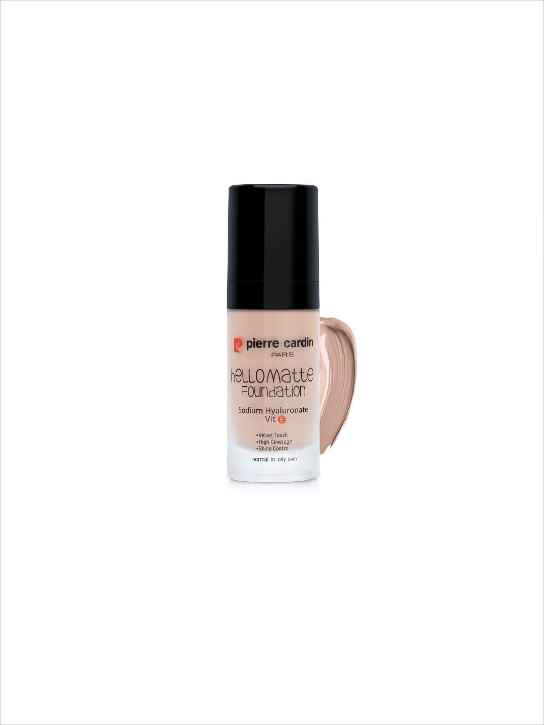 Pierre Cardin Paris Hello Matte Foundation with Sodium Hyaluronate & Vitamin E 30 ml - Beige 407