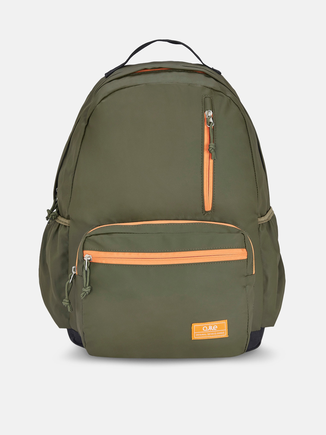 Ajile by Pantaloons Olive Green Structured Backpack