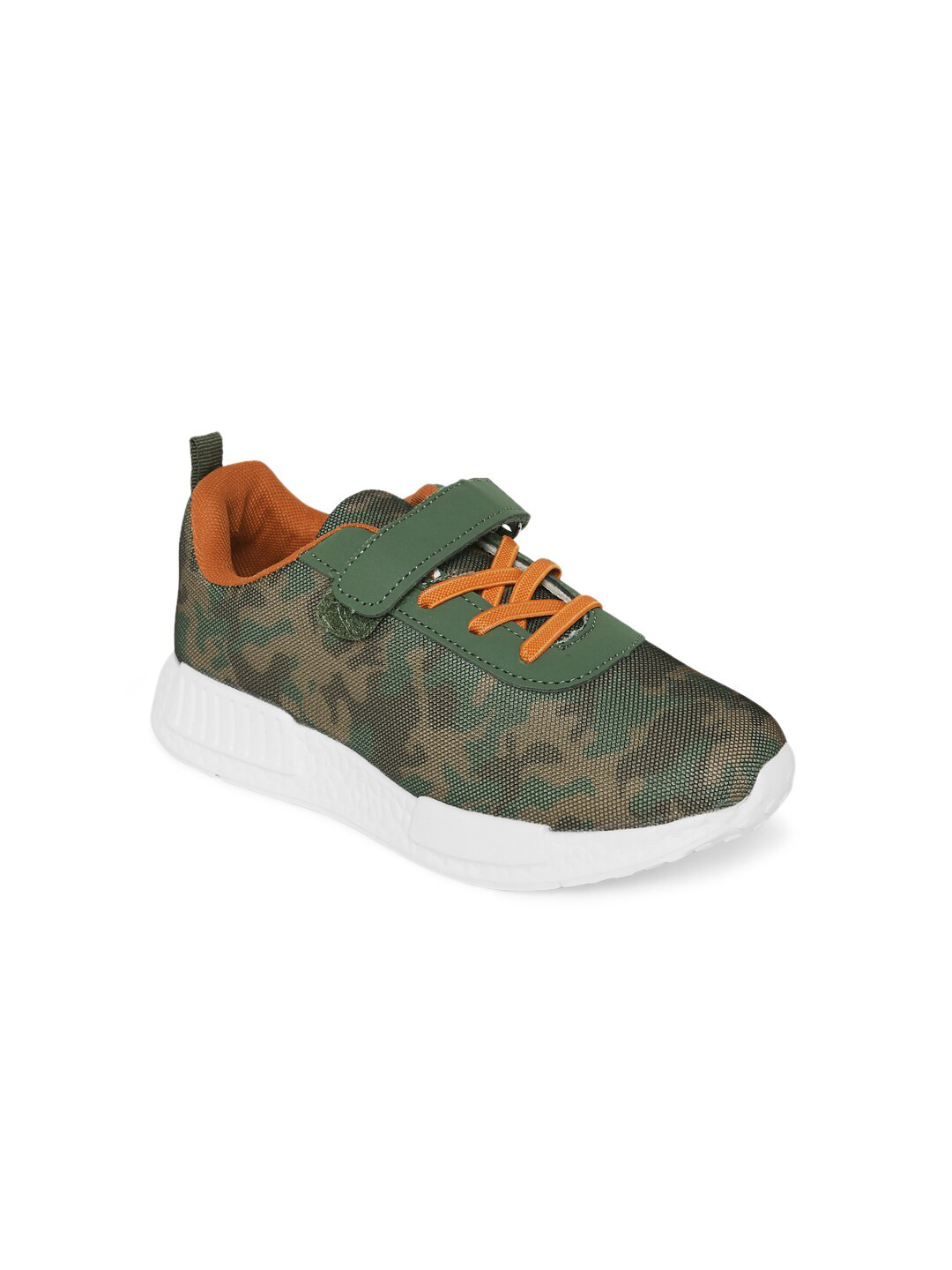 Pantaloons Junior Boys Olive Green Mesh Running Non-Marking Shoes