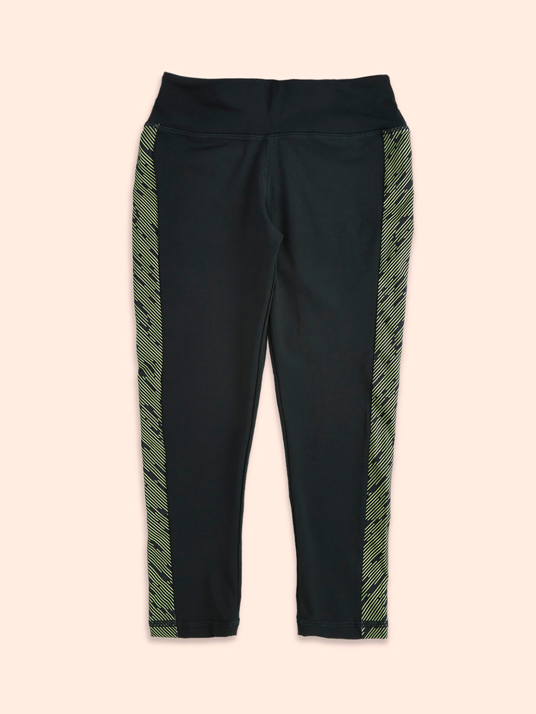 Pantaloons Junior Girls Black Solid Pure Cotton Track Pant