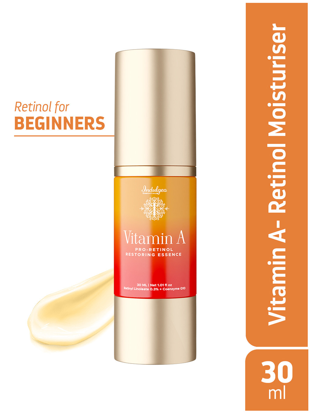 Indulgeo Essentials Vitamin A Pro-Retinol Restoring Essence Serum - 30 ml