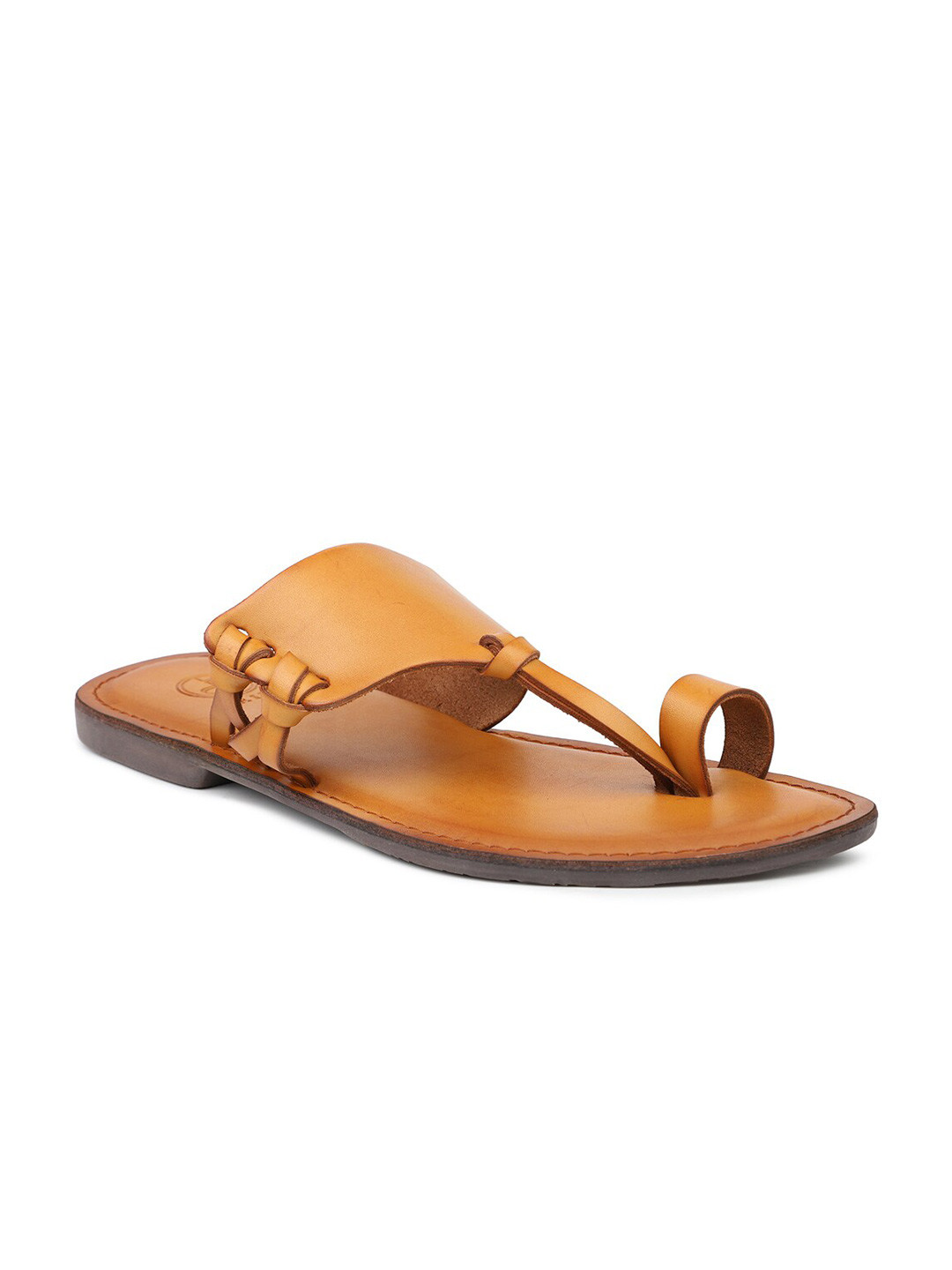 PRIVO by Inc.5 Men Tan One Toe Flats