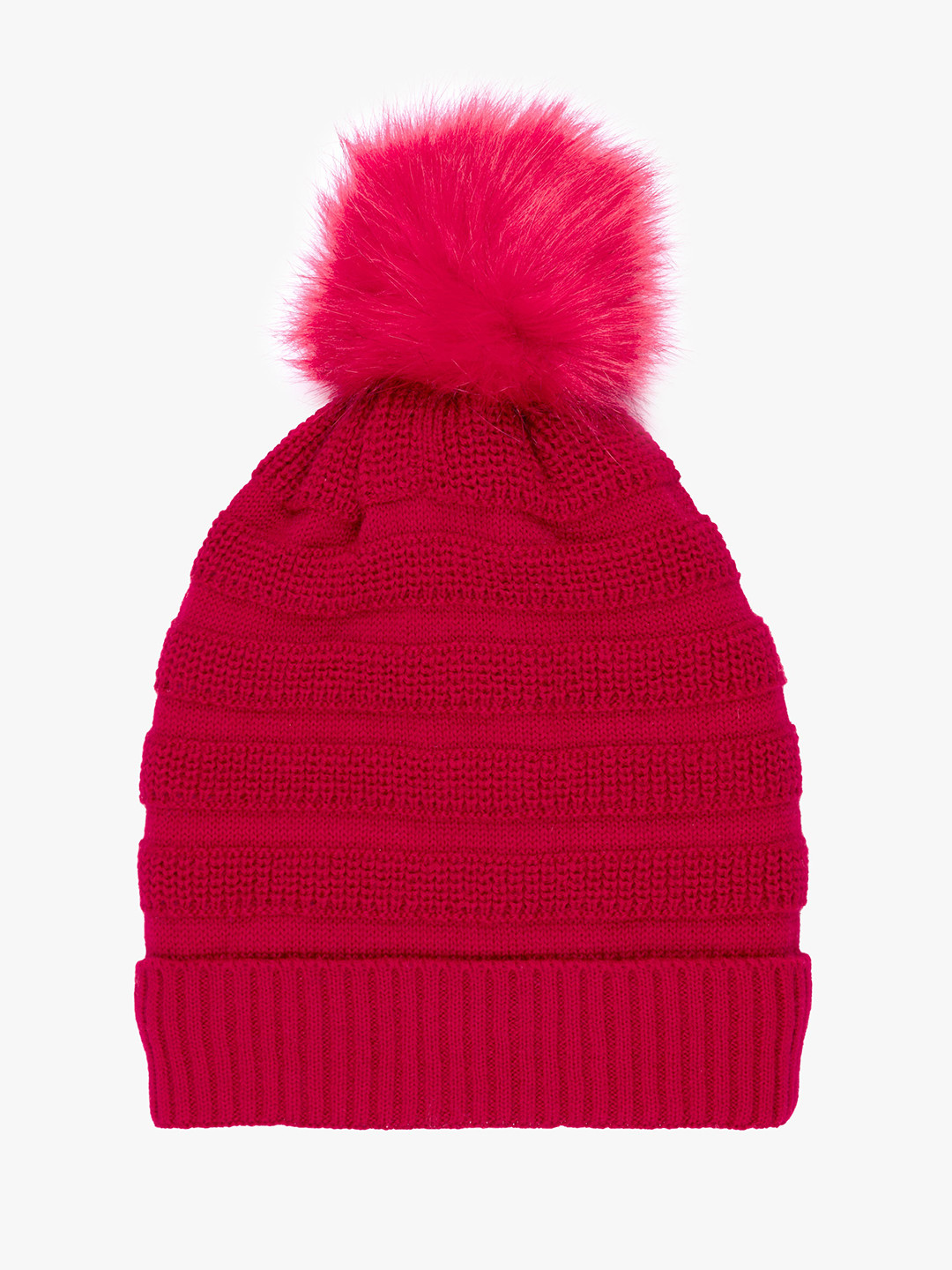 Status Quo Women Red Knitted Beanie