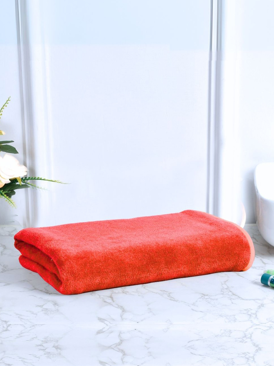 Black Gold Red Solid 400 GSM Bath Towels