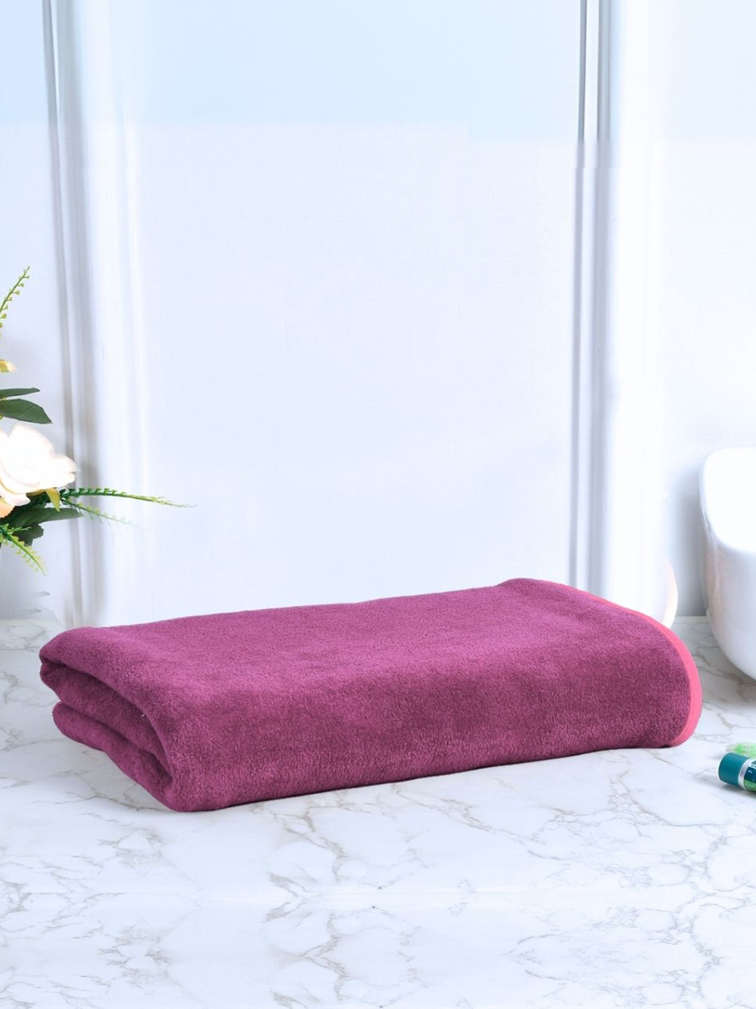 Black Gold Purple Solid 400 GSM Bath Towels