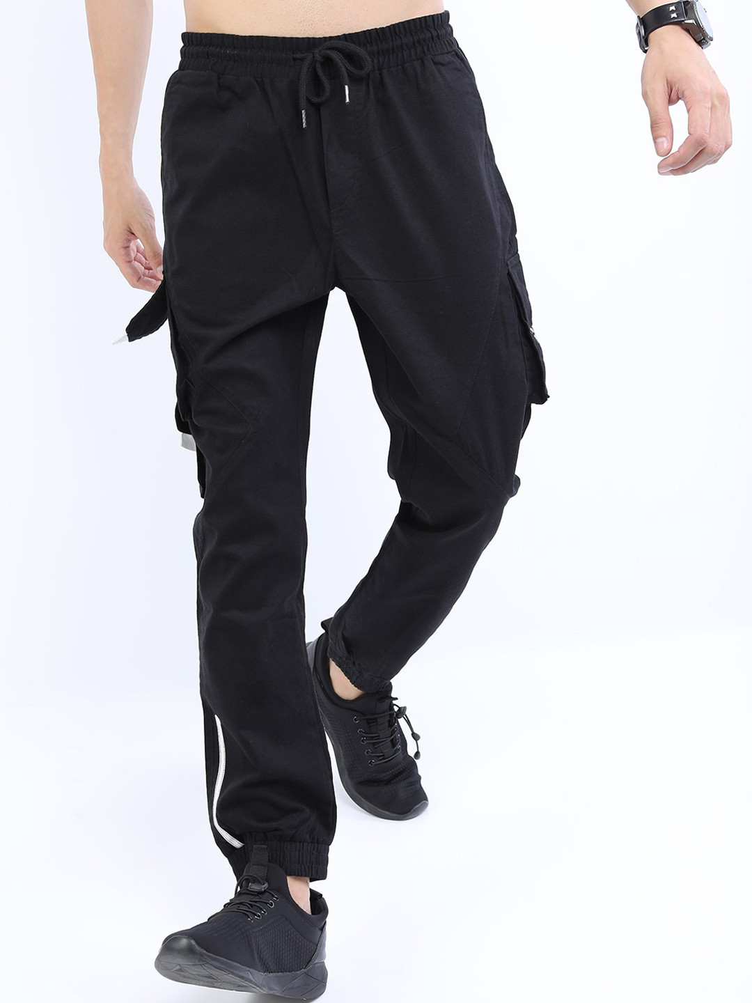 Ketch Men Grey Printed Jogger Trouser