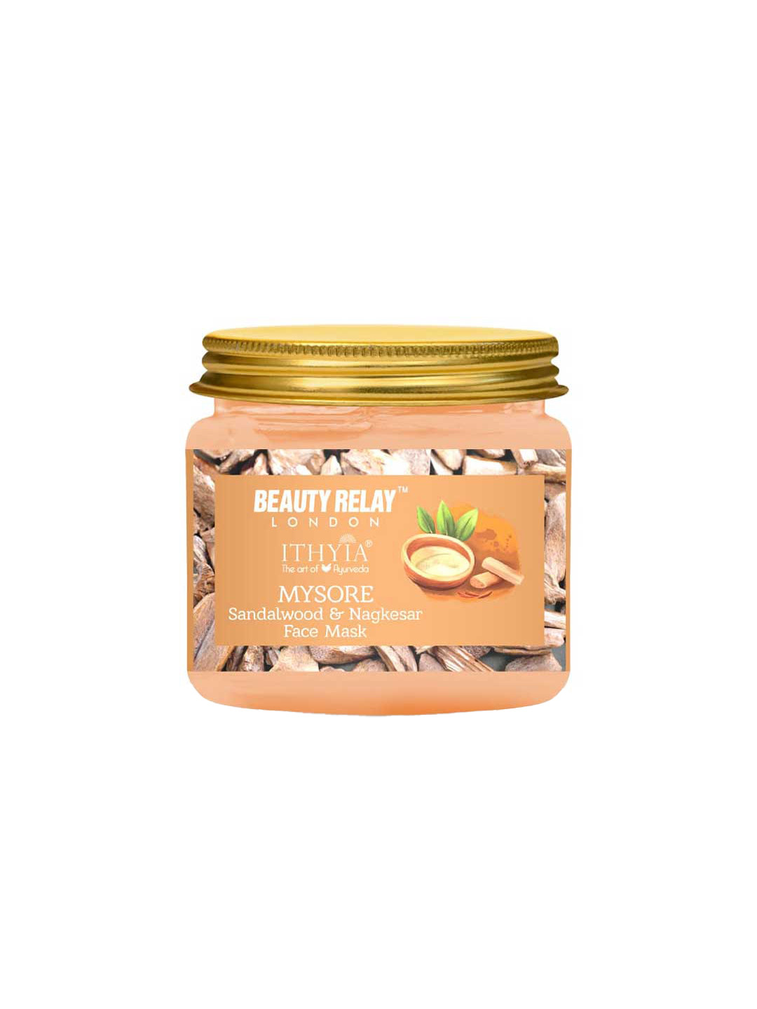 BeautyRelay London Mysore Sandalwood & Nagkesar Face Mask with Argan Oil - 150g