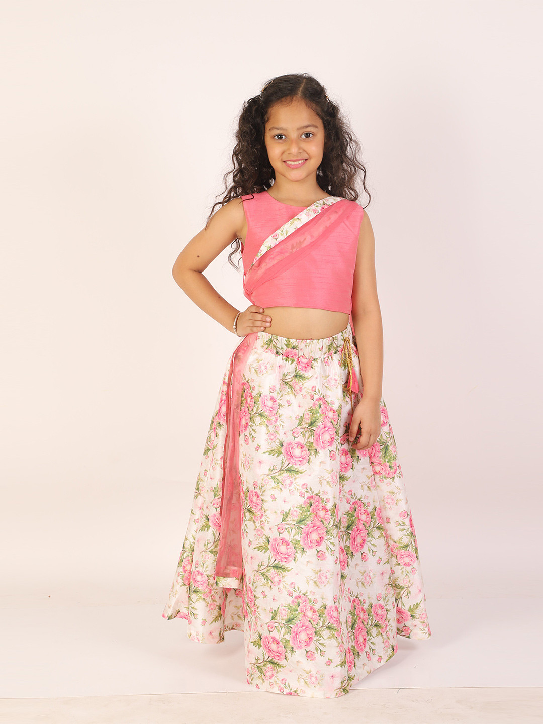 JBN Creation Girls Ready to Wear Lehenga & Blouse With Dupatta