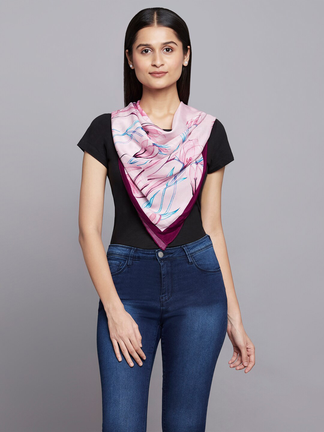 navyasa by liva Women Viscose Rayon Printed Scarf