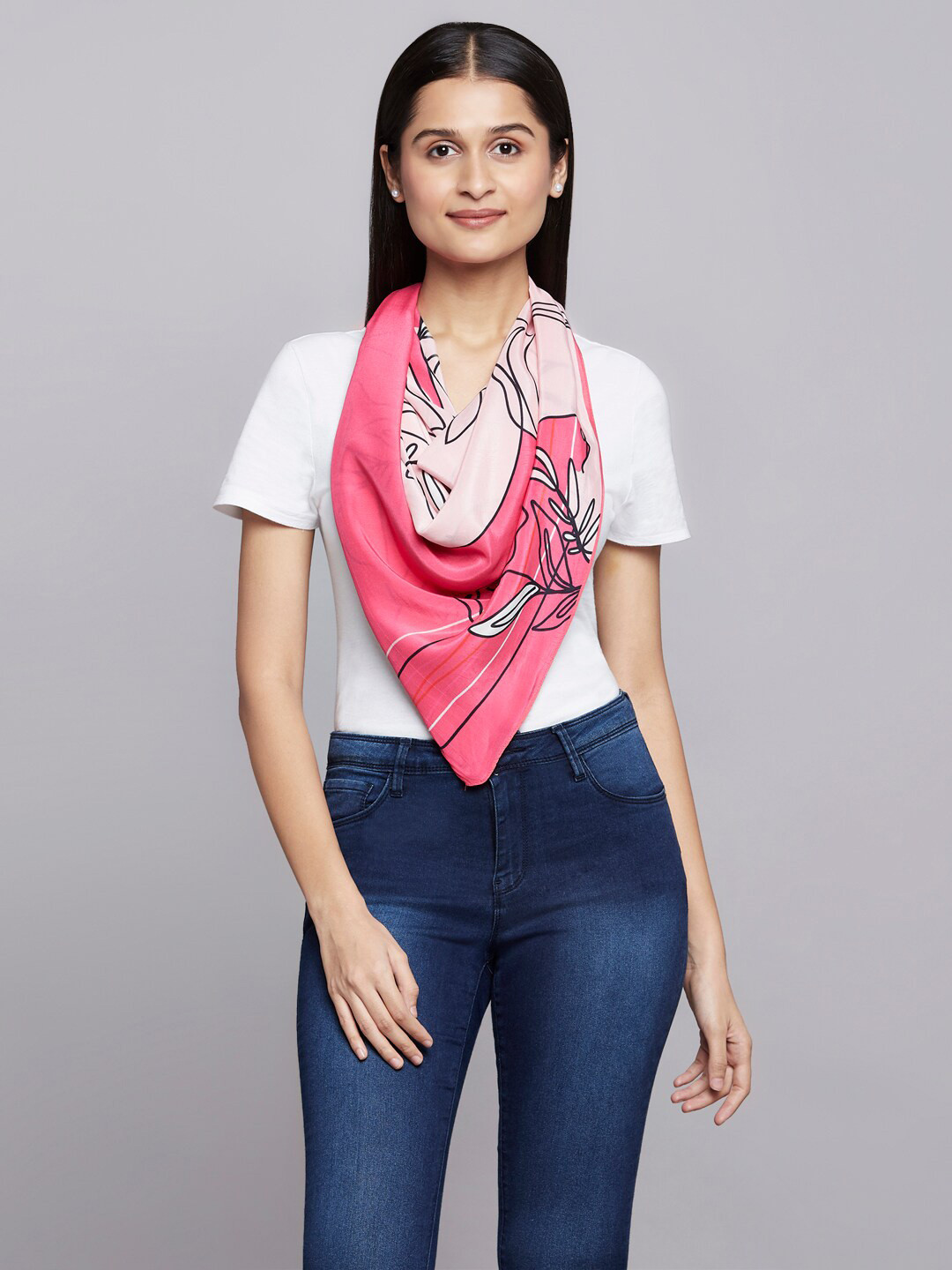navyasa by liva Women Viscose Rayon Printed Scarf