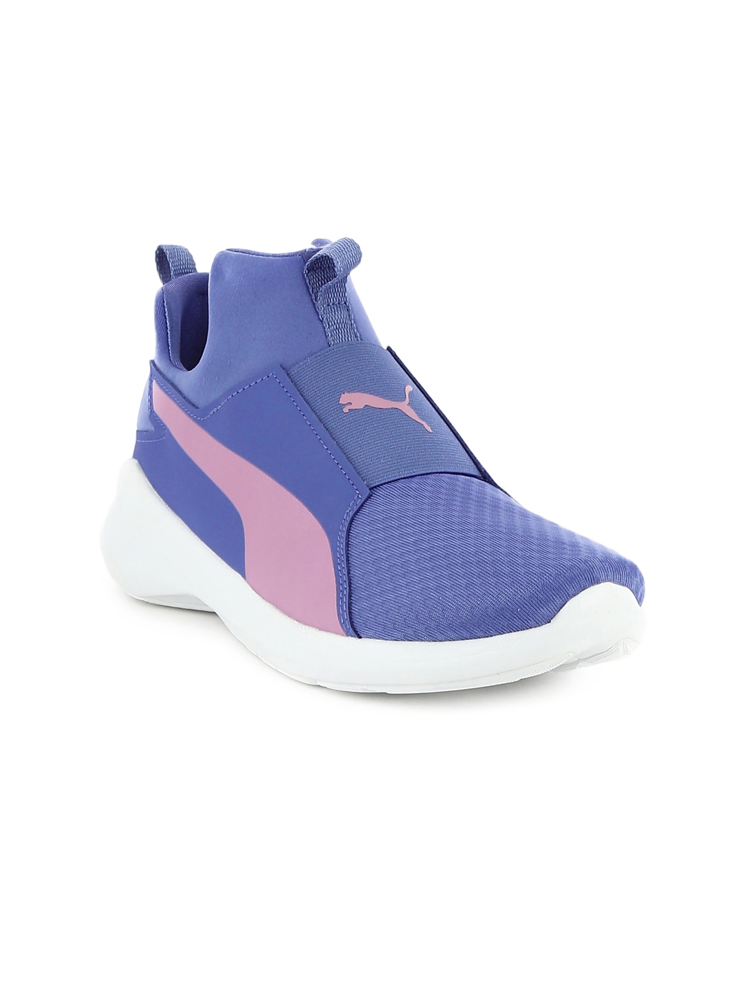 Puma rebel shop mid trainers ladies