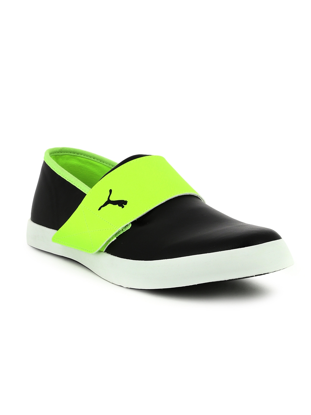 Puma Unisex Black Fluorescent Green El Rey Milano II DP Sneakers