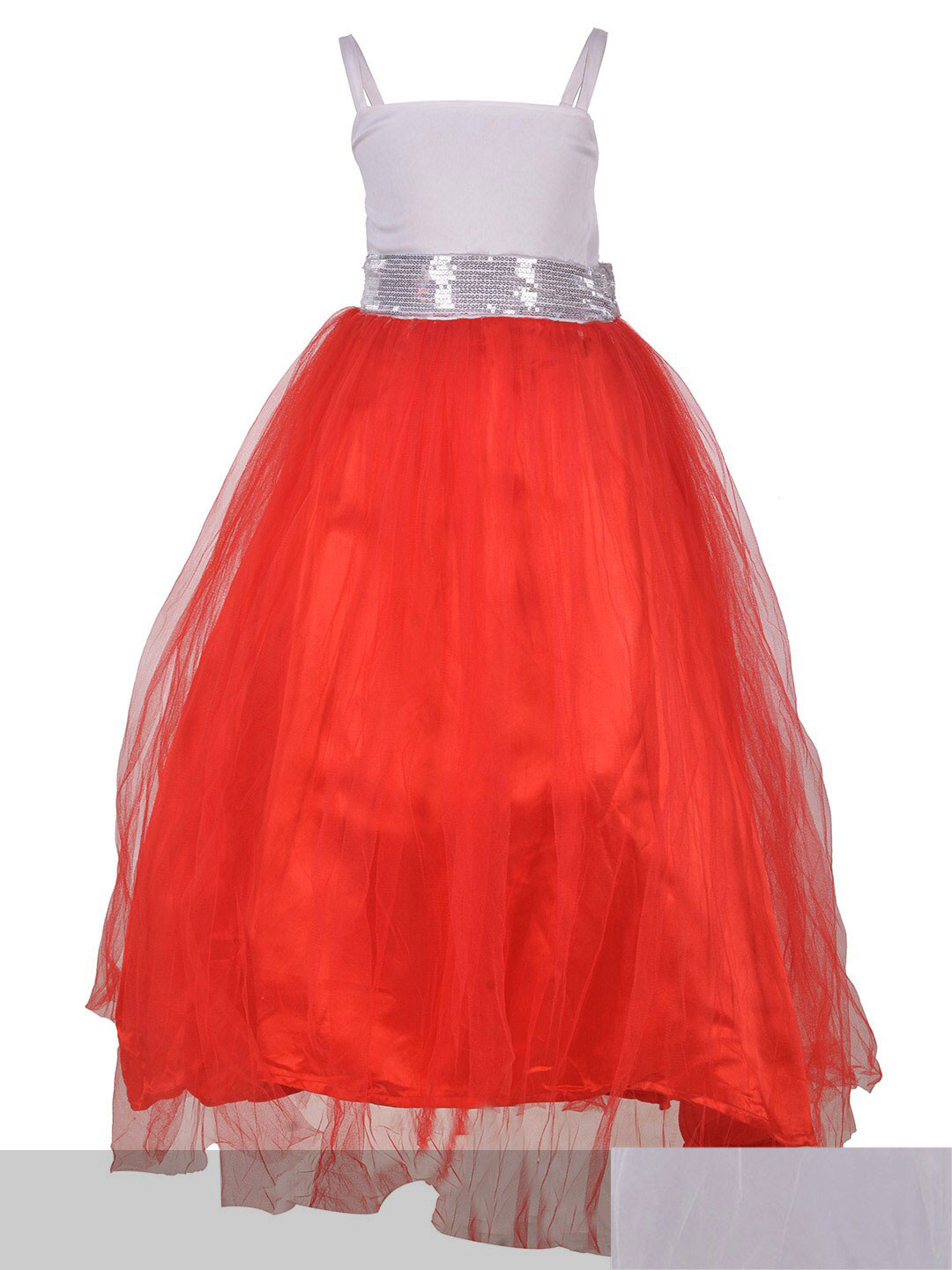 Samsara Couture Red & White Pack Of 2 Net Dress