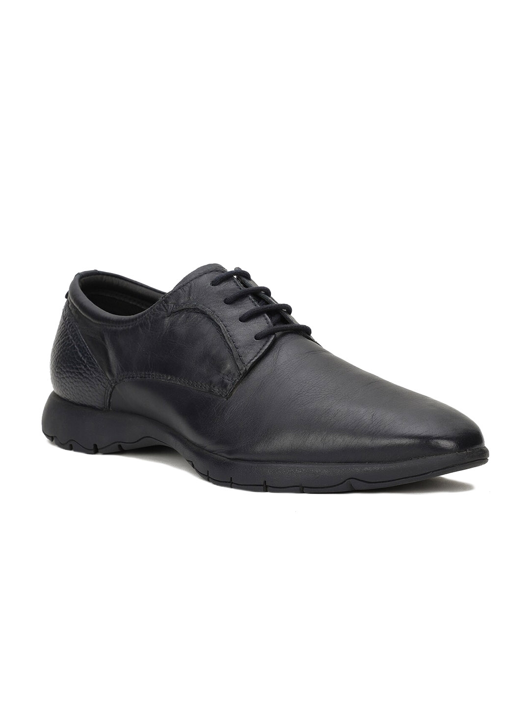 Buy Hush Puppies Men Black Solid Formal Derbys Formal Shoes for
