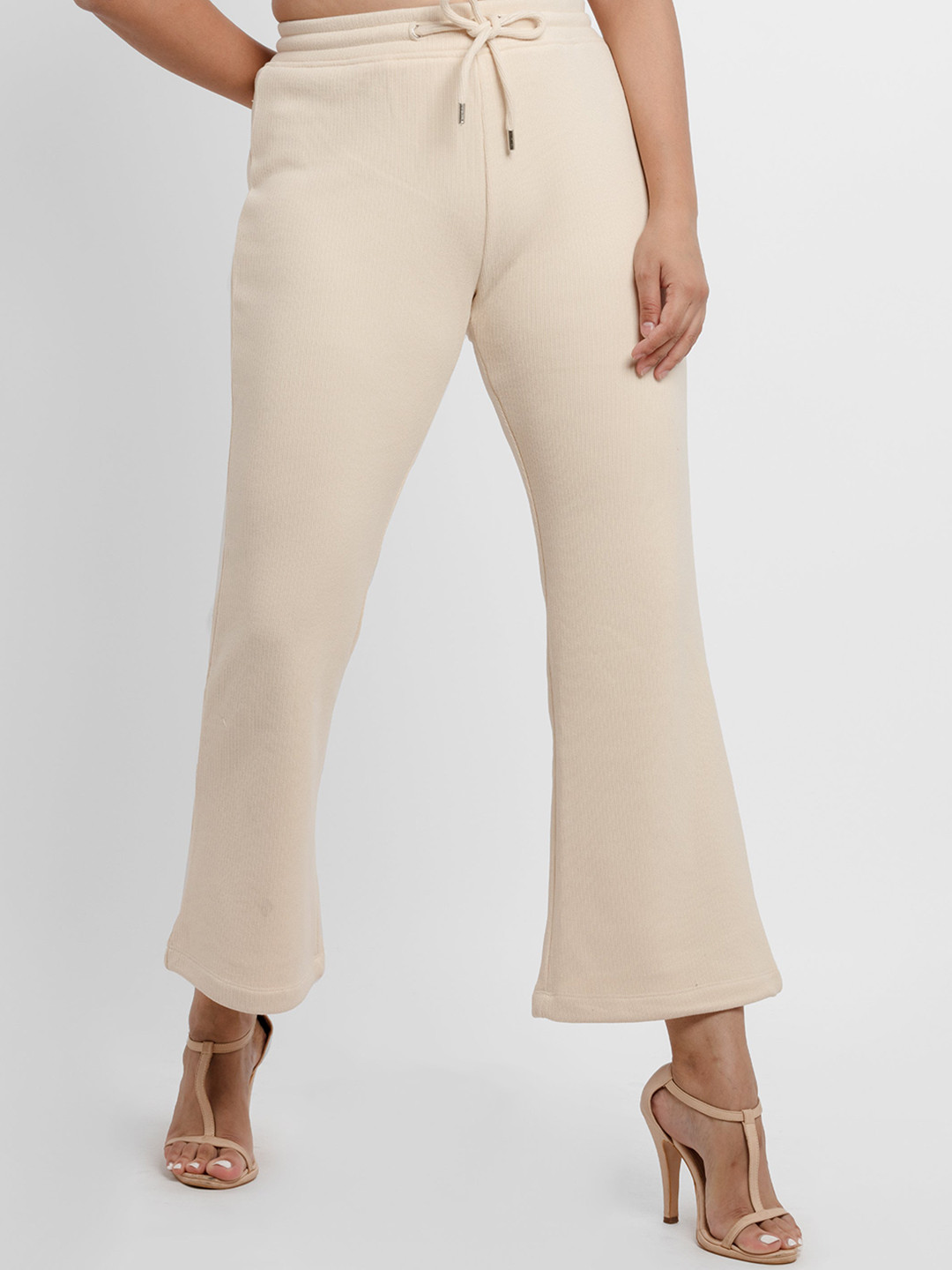 Status Quo Women Bootcut Fit Solid Track Pants