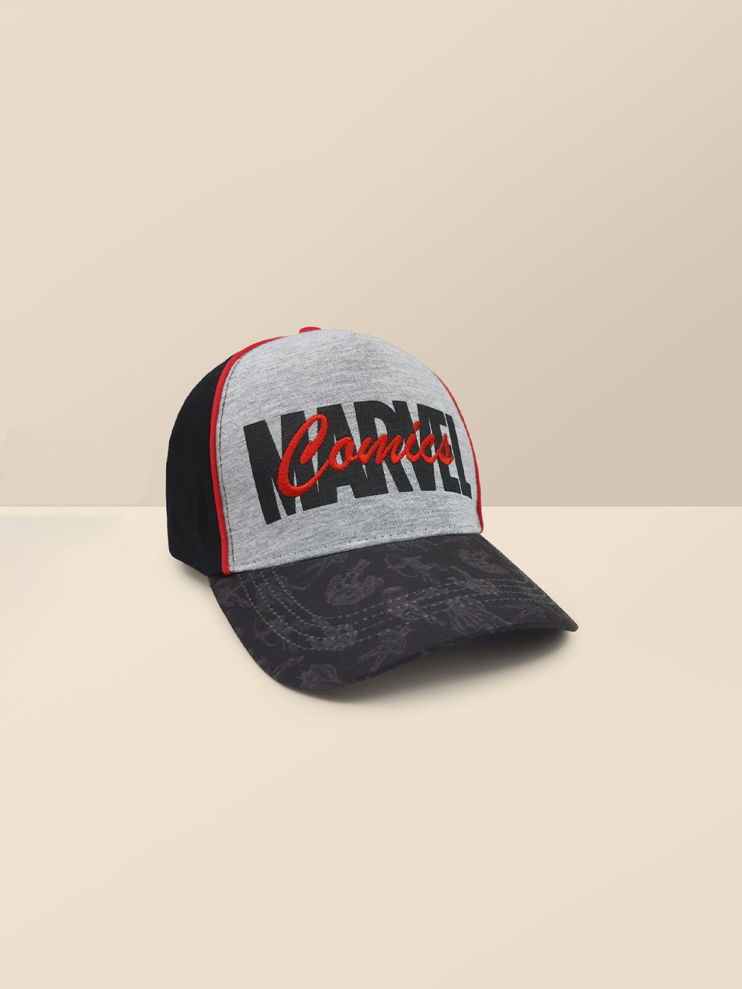 Free Authority Men Marvel Embroidered Cotton Baseball Cap