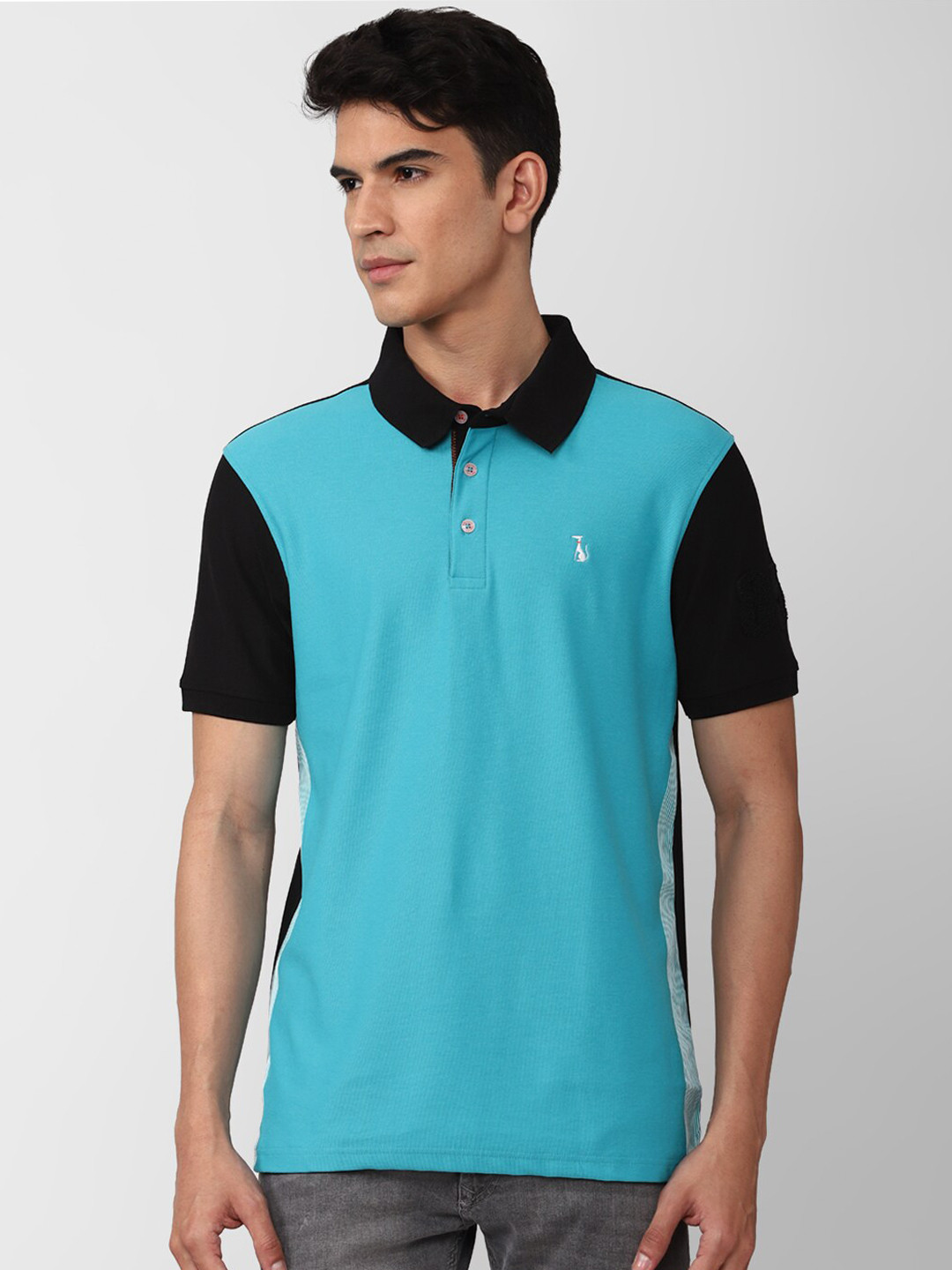 SIMON CARTER LONDON Men Polo Collar Slim Fit T-shirt
