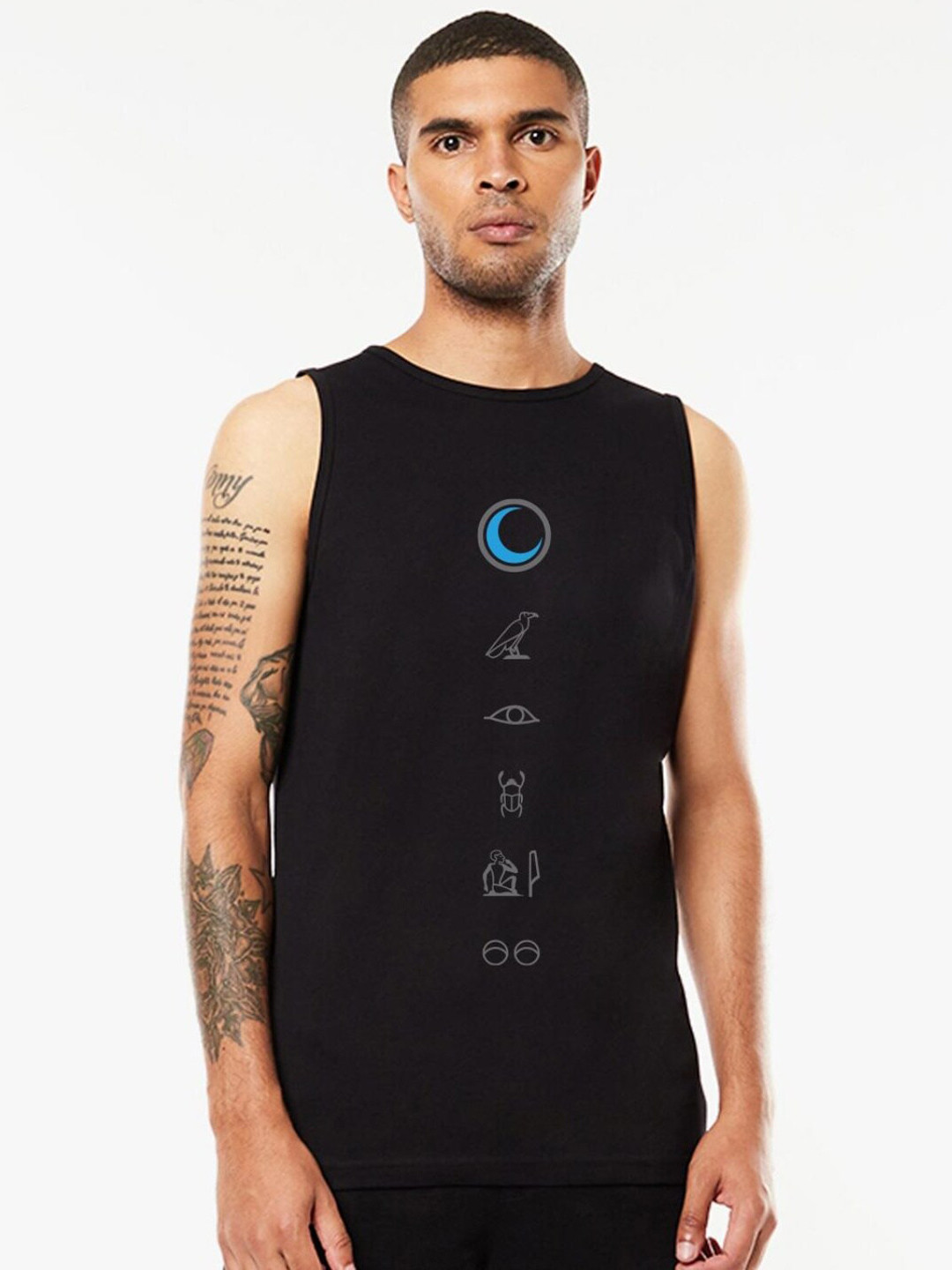 Bewakoof Men Printed Cotton Basic Innerwear Vests