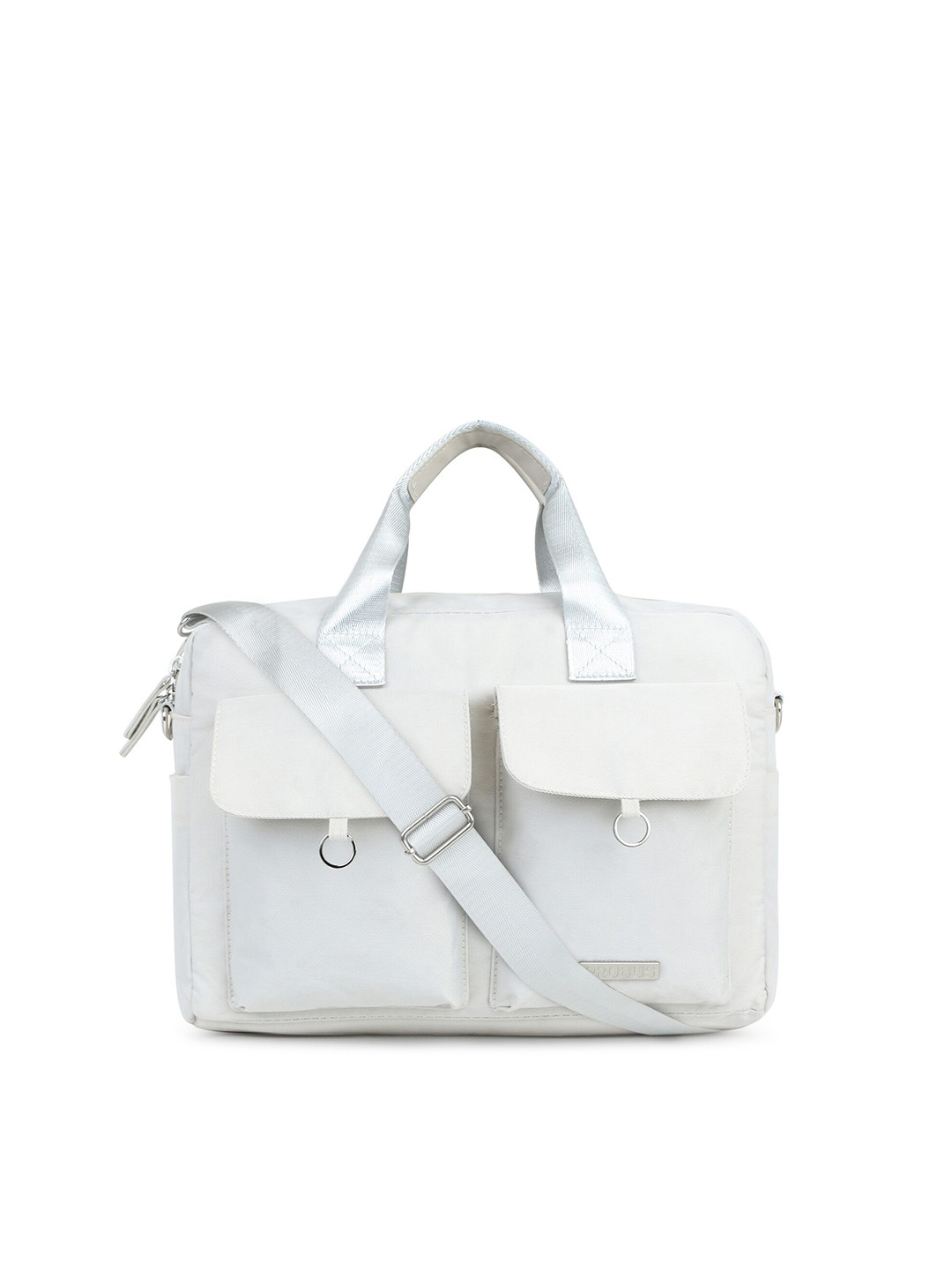 PROBUS Unisex Silver-Toned Laptop Bag