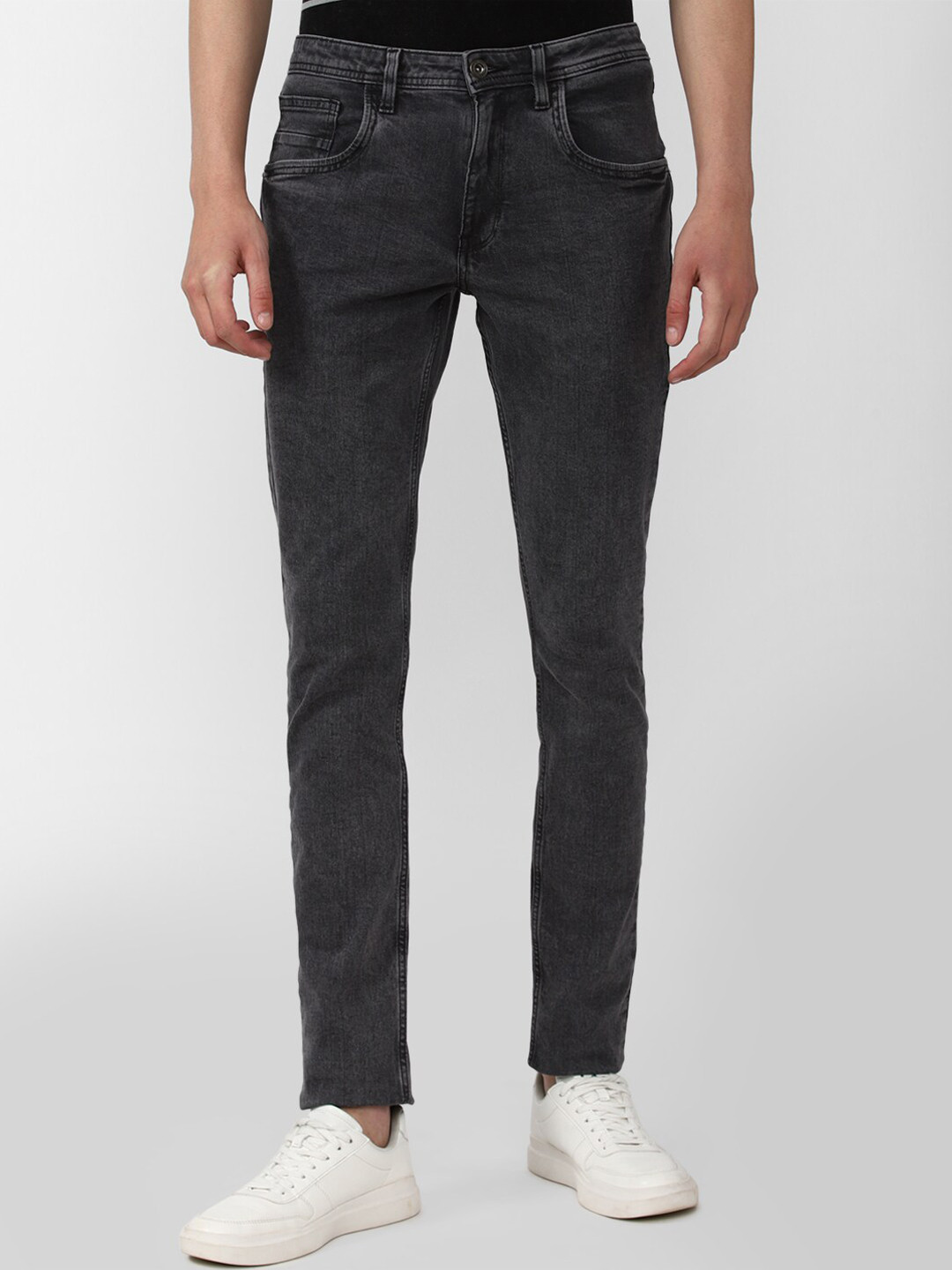 VAN HEUSEN DENIM LABS Men Grey Skinny Fit Jeans
